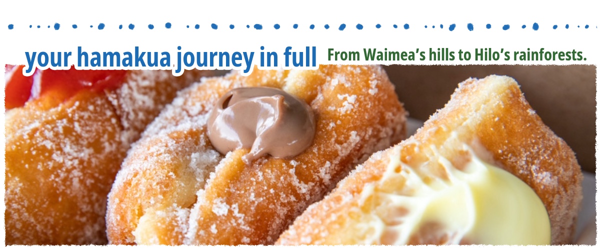 Fresh malasadas from Tex Drive-In, a classic stop on the Hāmākua Coast of the Big Island of Hawaiʻi.